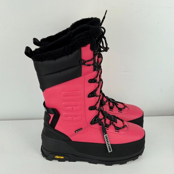 Men's 8, Women's 9 - UGG SHASTA TALL EXTREME WATERPROOF Gortex Boots - Pink Glow - Picture 3 of 8